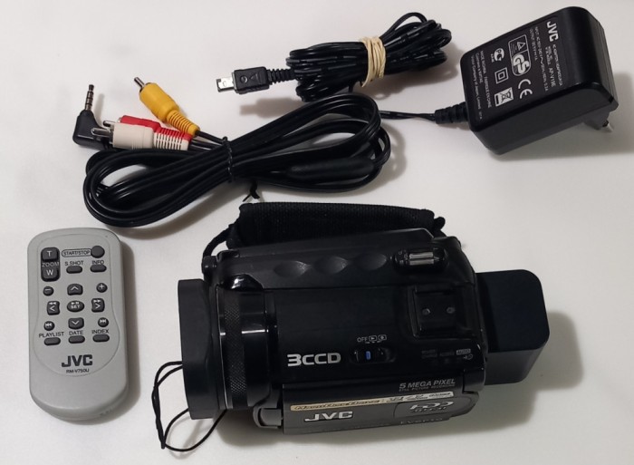 Camera foto/video JVC HDD 3CCD GZ-MG505EK pachet complet