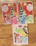 Set 3 carti din seria Disney Printese (Mica Sirena, Cenusareasa, Belle) Litera Mica