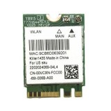 Modul Wi-fi Qualcomm Atheros QCNFA344A Dual-Band 802.11ac 867Mbps NGFF M.2 WiFi w/Bluetooth 4.1