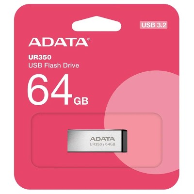 Flash drive metalic 64GB USB 3.2 Adata UR350-64G-RSR/BK foto