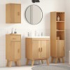 VidaXL Set de Mobilier pentru Baie 4 pcs Maro 114 x 43 x 73.5 cm 3334190