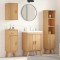 vidaXL Set de Mobilier pentru Baie 4 pcs Maro 114 x 43 x 73.5 cm 3334190
