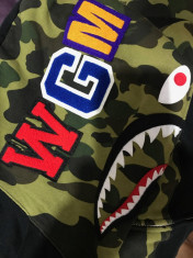 Hanorac bape shark hoodie (supreme,adidas,bape,hypebeast,hanorac) foto