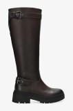 Mexx cizme SHAMIA KETO culoarea maro, cu toc plat, MI001802653W