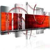 Cumpara ieftin Tablou - Emphasis: red theme 200x100 cm