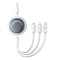 CABLU alimentare si date Baseus Free2Pull Mini,Fast Charging Data Cable,retractabil universal,USB Type-C la USB Type-C,micro USB si Lightning 100W,1.1