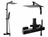 Set de dus Rea FENIX Milan Termostat Black Mat