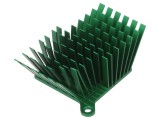 Radiator extrudat cu aripioare BGA verde 40x38mm
