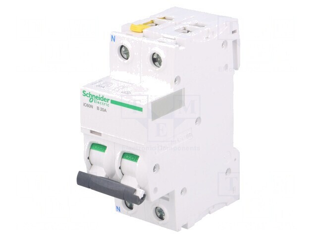 &Icirc;ntrerupător de supracurent 20A 400V 6kA 1P+N