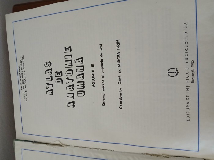 Atlas De Anatomie Umană Vol.3-Mircea Ifrim.