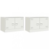 Cumpara ieftin Dulapuri TV 2 buc., alb, 67x39x44 cm Otel