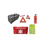 Kit siguranta auto complet Trusa tip Borseta , 2 Triunghiuri, Stingator, Vesta, Geanta