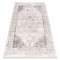 DISTIN 0107B covor modern gri / gri deschis / alb - Ornament, cadru, vintage, franjuri, 140x190 cm