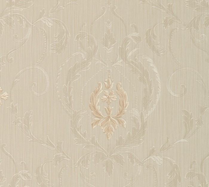 Tapet clasic, baroc, crem, gri, albastru, dormitor,47621