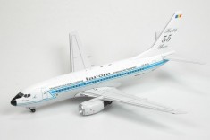 Machetă metalică avion Tarom &rdquo;55th Anniversary&rdquo; Boeing 737-700, scara 1:200, 17x17 cm, RARĂ!