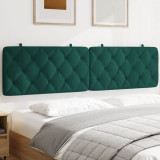 Perna tablie de pat, verde, 200 cm, catifea GartenMobel Dekor, vidaXL
