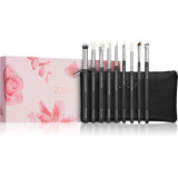 ZOEVA It&#039;s All About The Eyes Brush Set set de pensule cu geantă 9 buc