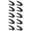 Set 10 buc, Organizator, Suport pentru Incaltaminte, Reglabil 3 Pozitii, Dublare Spatiu Depozitare, 6&times;25.5&times;11/17 cm, Negru