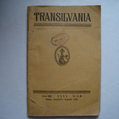 Revista Transilvania, anul 63, nr. 1-8, ianuarie-august 1932, Sibiiu