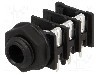 Conector jack, Jack 6,3mm, 3 contacte, mama, AMPHENOL - ACJS-PHOP