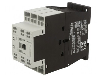 Contactor 3P 24VDC 17A cu Contacte Auxiliare NC NO foto