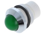 Lampă LED verde convexă 24-28V &Oslash;22mm SIGNAL-CONSTRUCT SMQD22734