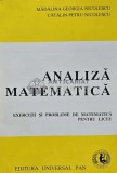 Analiza matematica, exercitii si probleme de matematica pentru liceu - 2006 - Madalina Georgia Nicolescu (AC166)