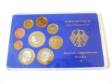 Germania Federala(RFG) set 9 monede D din 1969 si 1976 Proof in caseta plastic
