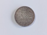 Moneda argint 2 franci 1863 Elvetia #1876