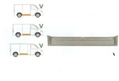 Panou reparatie usa Peugeot Boxer, 1994-08.2006, Citreon Jumper 1994-2006, Fiat Ducato 1994-2006 Partea Dreapta, usa culisanta , inferior , model mar
