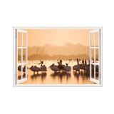Autocolant decorativ, Fereastra, Multicolor, 83 cm, 655STC
