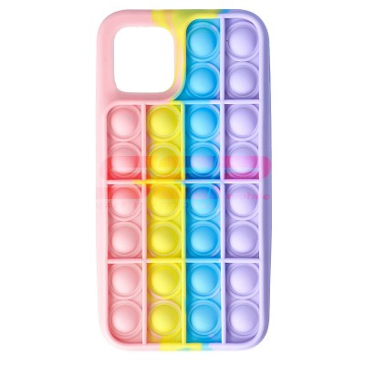 Toc silicon Pop IT Bubble Apple iPhone 12 Rainbow foto