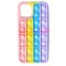 Toc silicon Pop IT Bubble Apple iPhone 12 Pro Rainbow