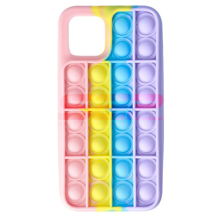 Toc silicon Pop IT Bubble Apple iPhone 12 Pro Rainbow