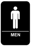Toilets men sign