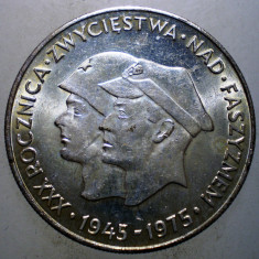 C.398 POLONIA 30th Anniversary 200 ZLOTYCH ZLOTI 1975 XF ARGINT