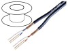 Cablu microfon albastru &icirc;nchis 2x2x0,22mm2 OFC