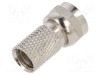 Conector F mufă tată drept RG6 ADAM TECH &Oslash;max 6,5mm