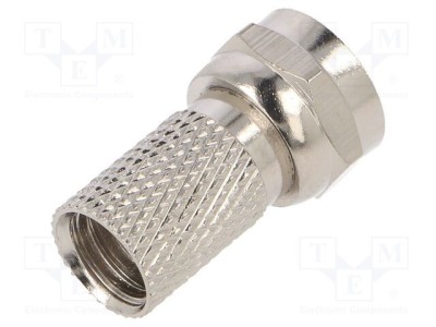 Conector F mufă tată drept RG6 ADAM TECH &amp;Oslash;max 6,5mm foto