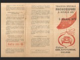 Pliant Rar LOTO / LOTERIA ROM&Acirc;NĂ / DACIA 1300 Tragerea Specială Loterie PRONOEXPRES a Noului An 5 Ianuarie 1972 C&acirc;știguri: Bani, Autoturisme, Excursii