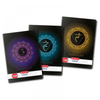 Caiet A4, 100file, Herlitz Chakra, dictando foto