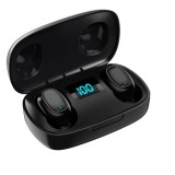 Casti bluetooth MRG L-TWS-T10S, cu Display, In-ear, Negru C371, Other