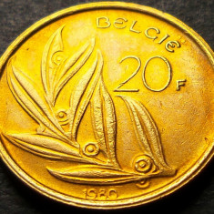 Moneda 20 FRANCI - BELGIA, anul 1980 * cod 1135