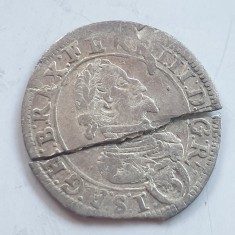 Austria 3 kreuzer 1624 Graz argint Ferdinand ll