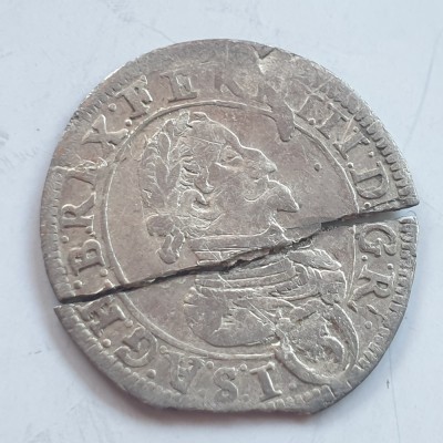 Austria 3 kreuzer 1624 Graz argint Ferdinand ll foto