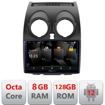 Navigatie Nissan Qashqai 5960Pro-499 Android Octa Core Qualcomm 2K Qled 8+128 DTS DSP 360 4G Optical CarStore Technology foto
