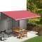 vidaXL P&acirc;nză de rezervă pentru copertină, roșu vișiniu, 6x3 m