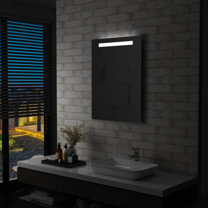 Gossi oglinda cu led de perete de baie, 60 x 80 cm