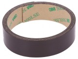 Bandă magnetică acril maro 19mm x 1m -40&divide;71&deg;C