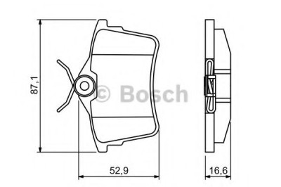 Set placute frana,frana disc CITROEN BERLINGO (MF) (1996 - 2016) BOSCH 0 986 494 304 foto